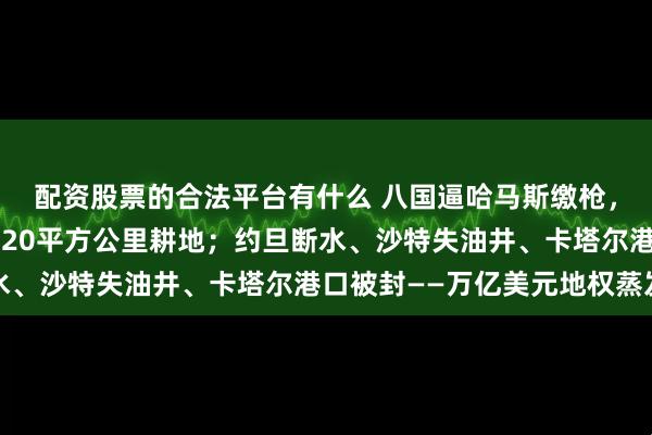 配资股票的合法平台有什么 八国逼哈马斯缴枪，以色列反手吞下加沙320平方公里耕地；约旦断水、沙特失油井、卡塔尔港口被封——万亿美元地权蒸发